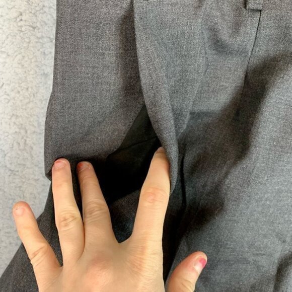 Dolce&gabbana Mens Dress Pants Gray Heathered Pockets Flat Front 35 x 28 - Picture 4 of 8